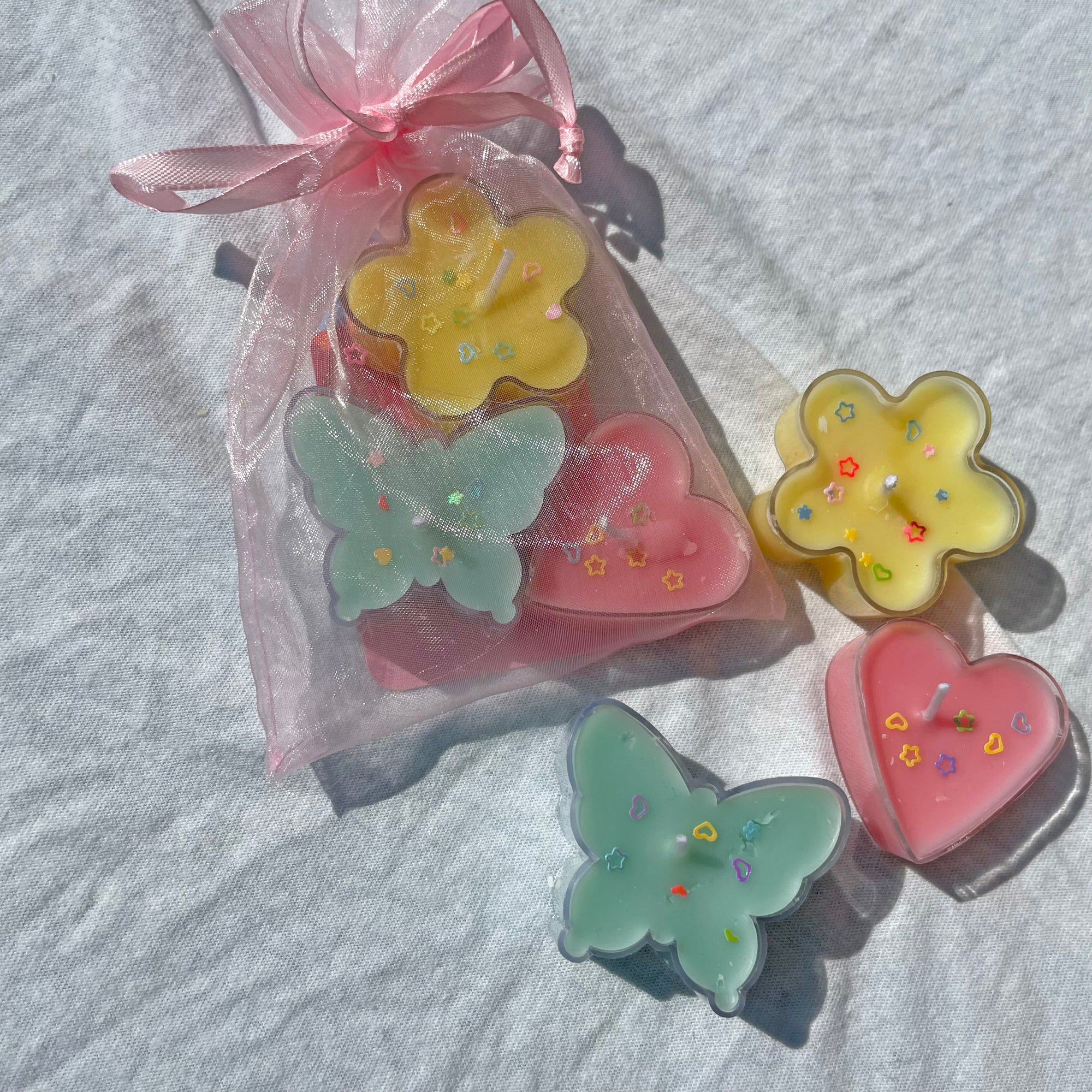 Kawaii Tealight candle 3 pieces │ YUI BROOKLYN Candle Gift