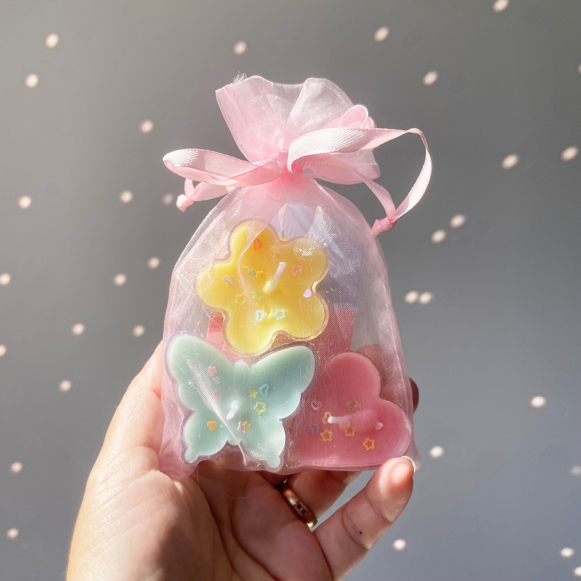 Kawaii Tealight candle 3 pieces │ YUI BROOKLYN Candle Gift