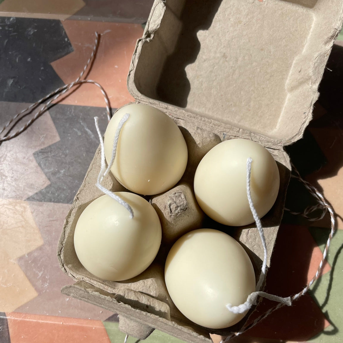 Vegan Egg Candles