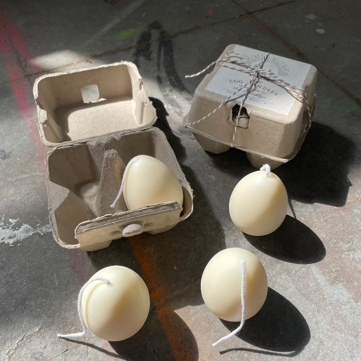 Vegan Egg Candles