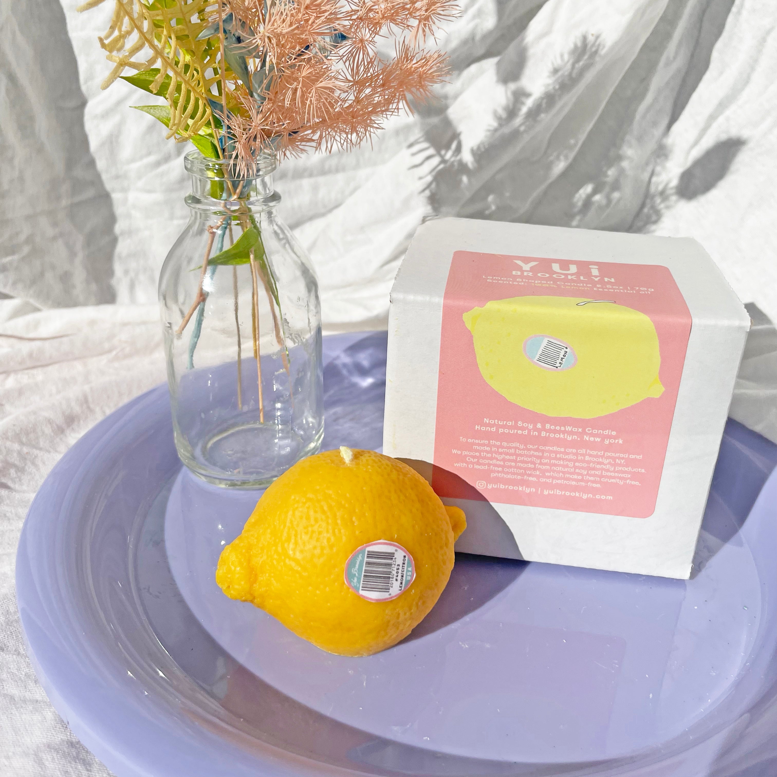 Ready to ship】Lemon Shaped Soy & BeesWax Candle – Yui Brooklyn