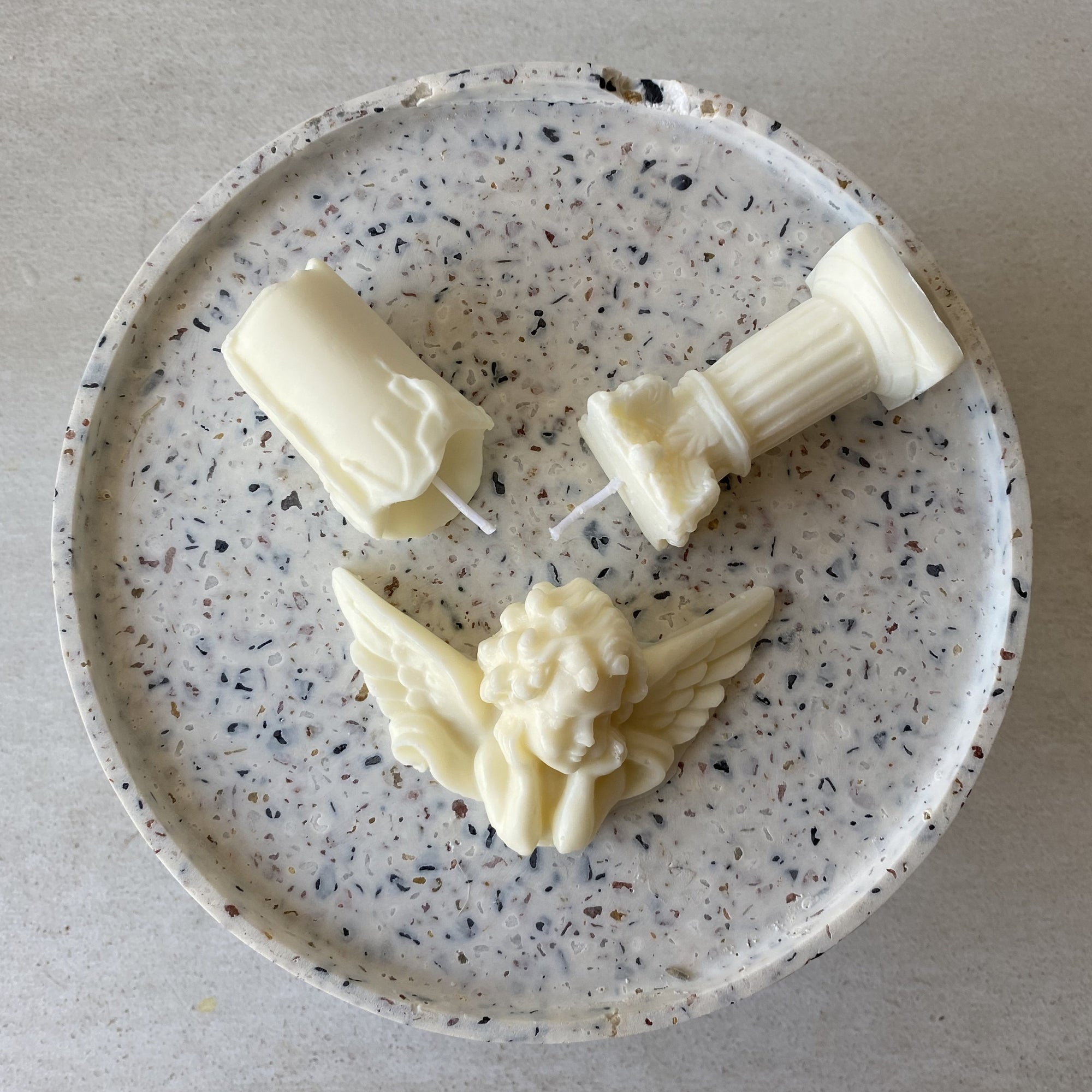 Angel Wax Melt + Roma Pillar + Melting Shape Candle set │ Kawaii Candle