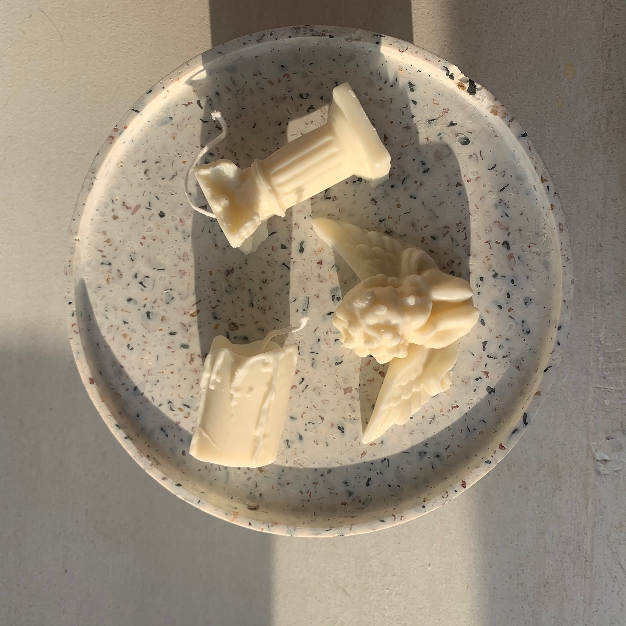 Angel Wax Melt + Roma Pillar + Melting Shape Candle set │ Kawaii Candle