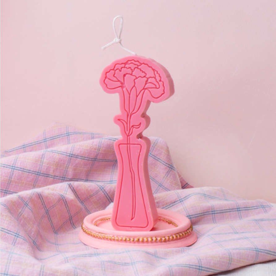 Carnation Shaped Soy Wax Candle │ Mother's day gift │ Yui Brooklyn