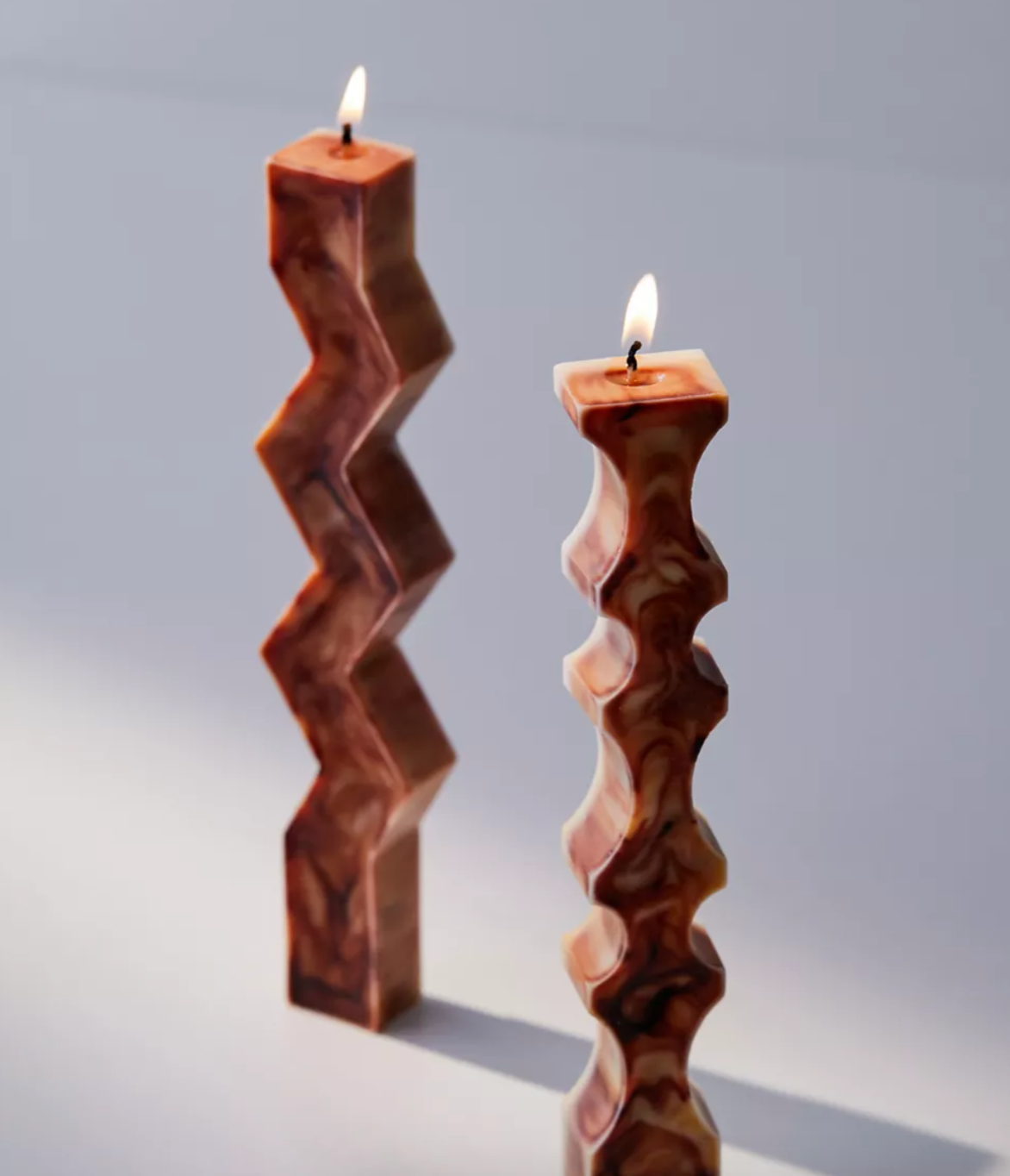 【Ready to ship】Marble Zig-zag & Spade Soy & BeesWax Candle