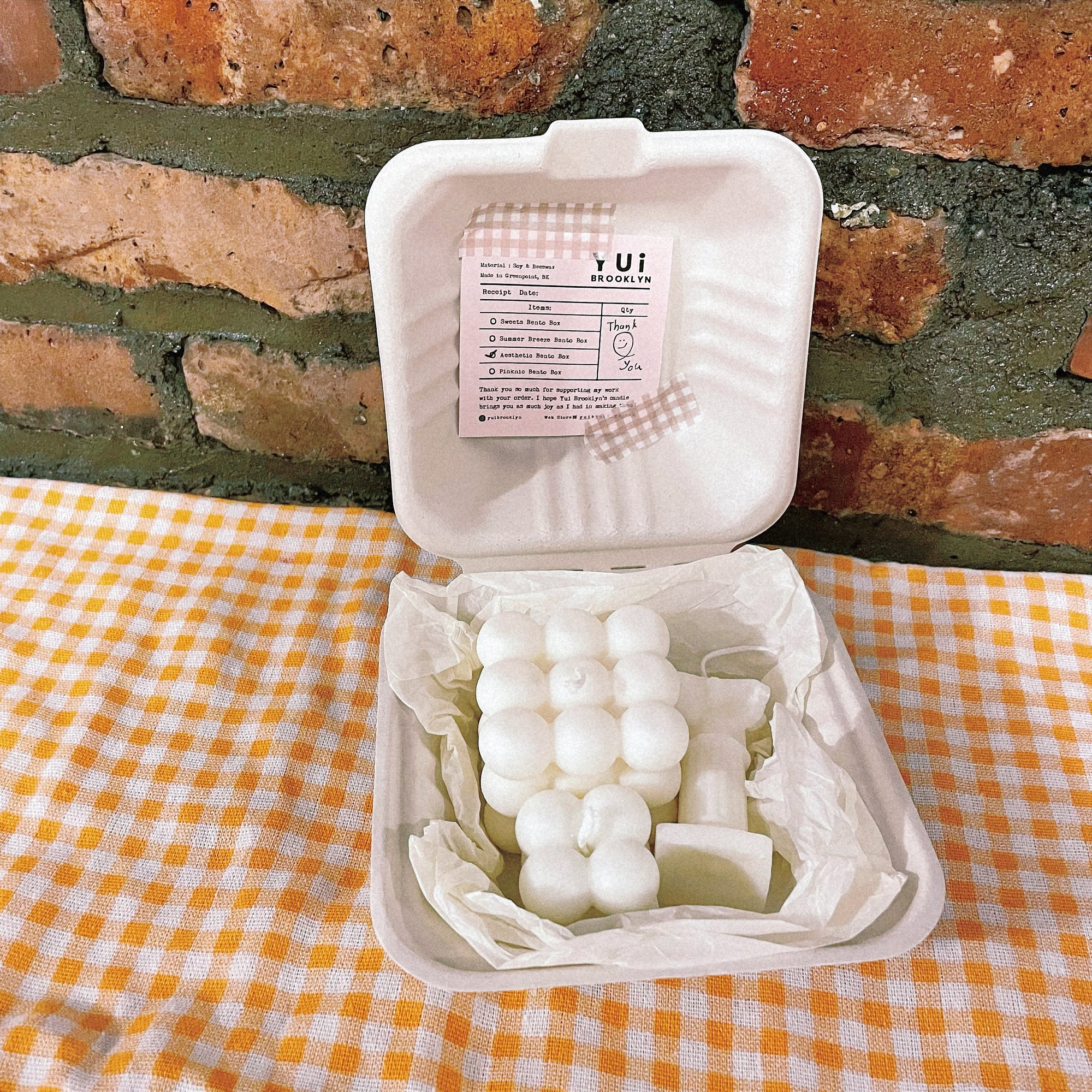 Candle Bento box │ 3 Candle Packs