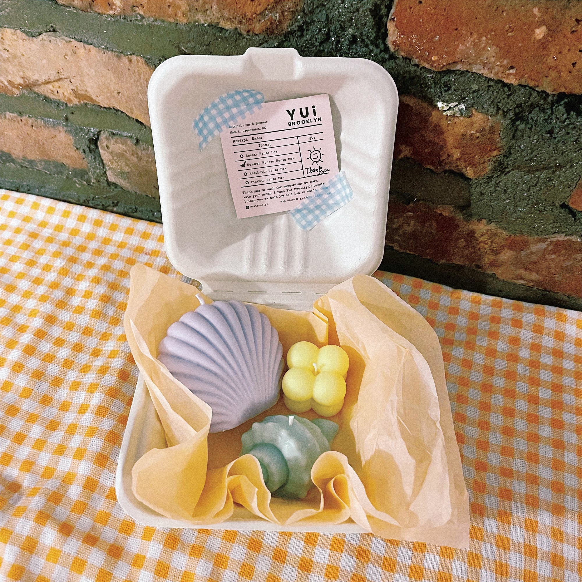 Candle Bento box │ 3 Candle Packs