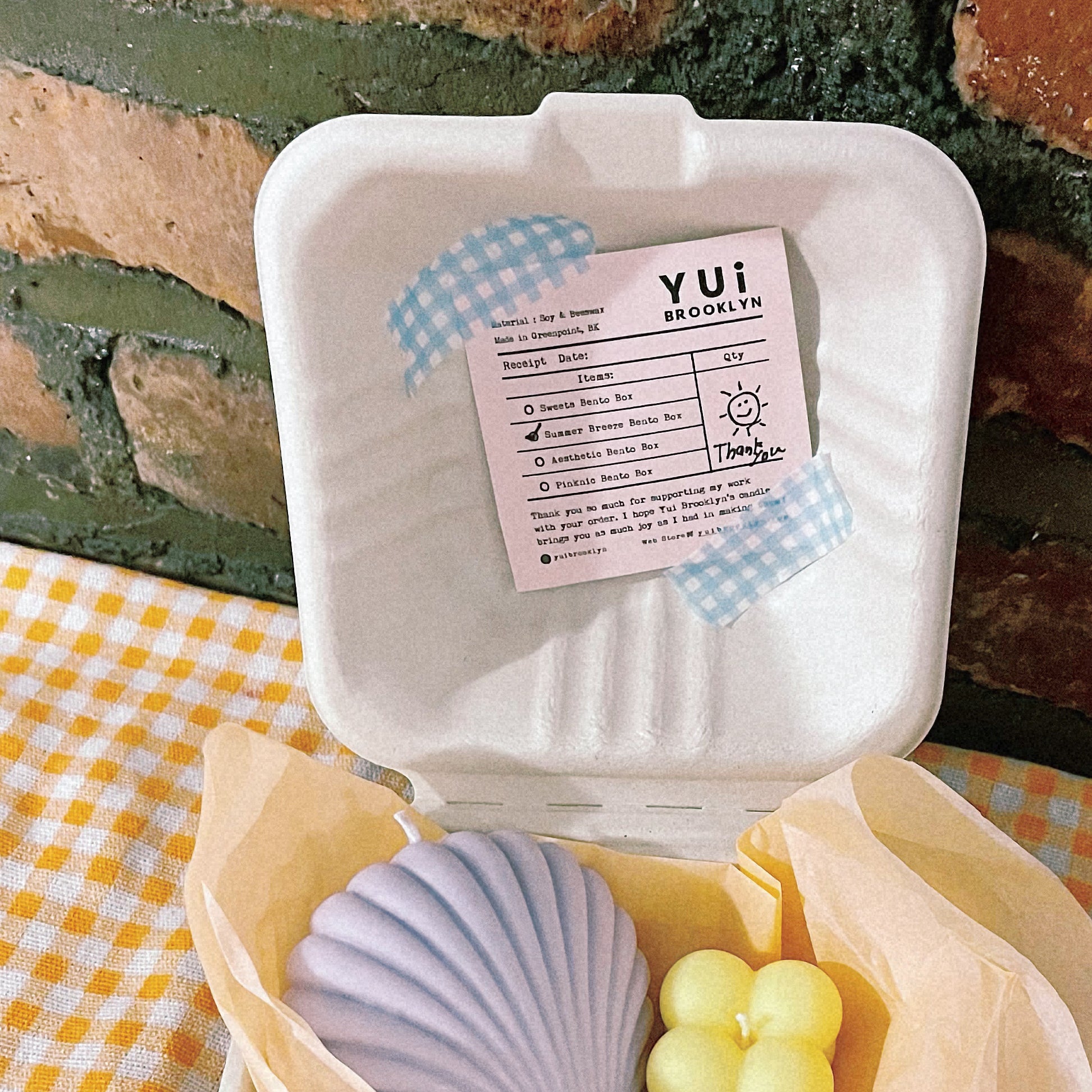 Candle Bento box │ 3 Candle Packs
