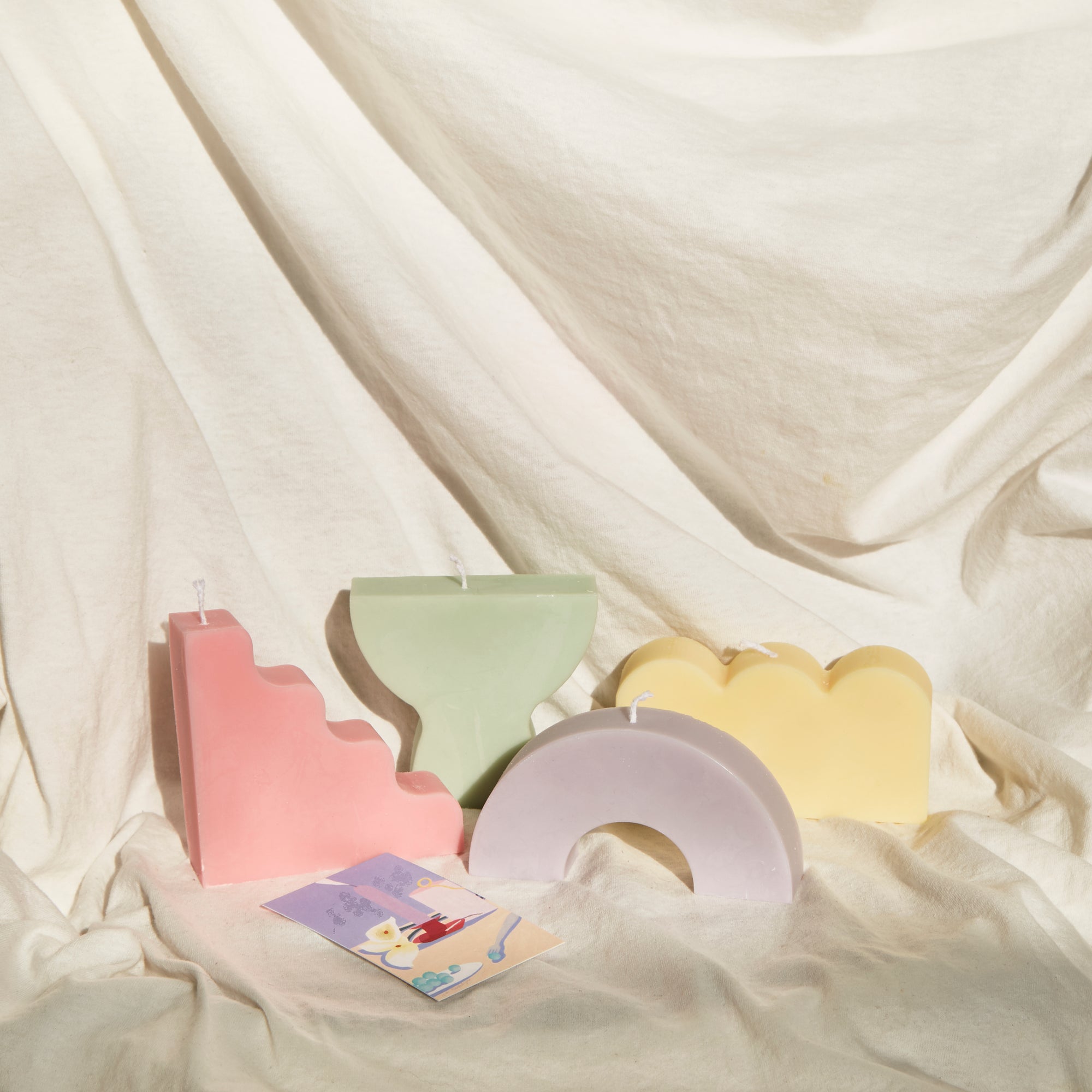 Set of 4 Abstract Candle Gift Pack │ Kawaii Candle │ Yui Brooklyn