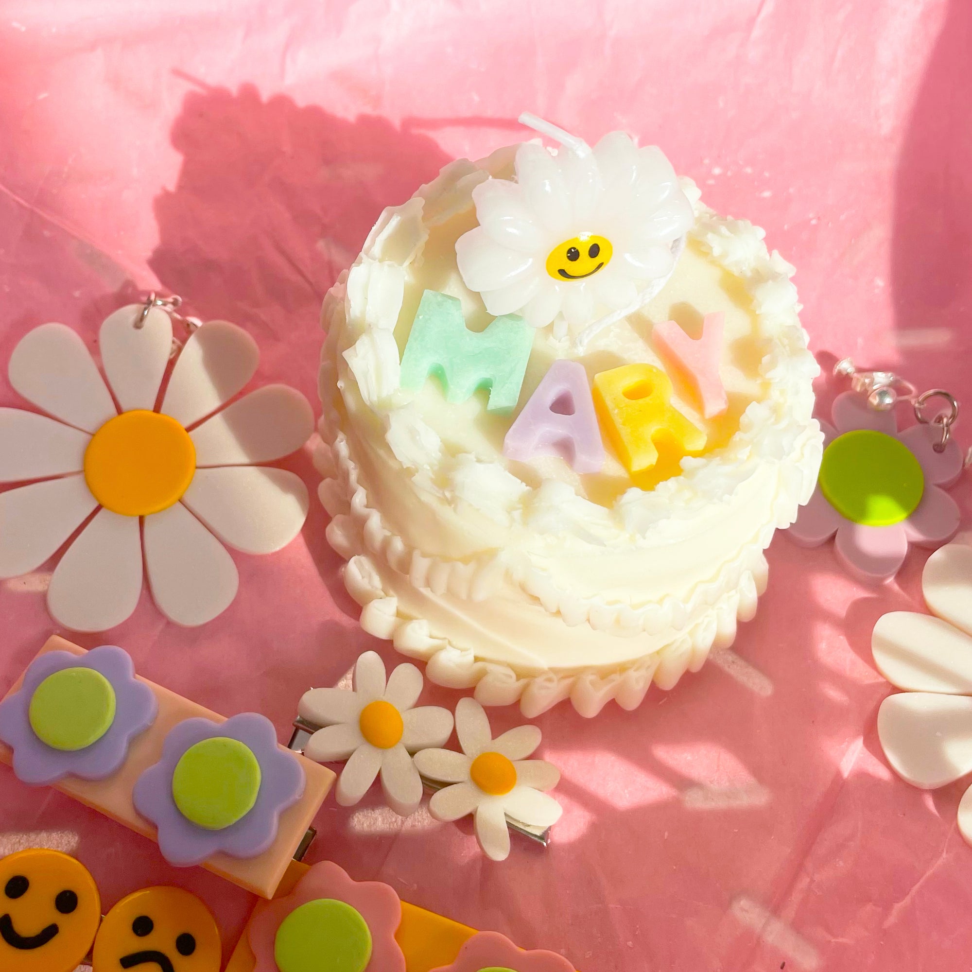 Personalized Cake Shaped Soy & BeesWax Candle