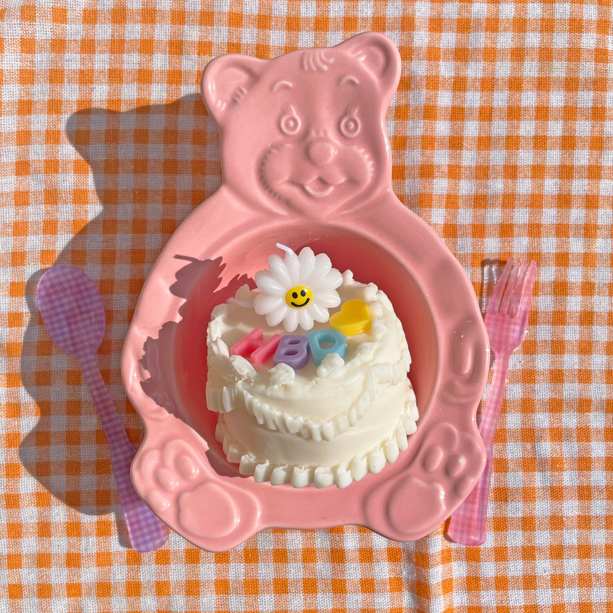 Personalized Cake Shaped Soy & BeesWax Candle