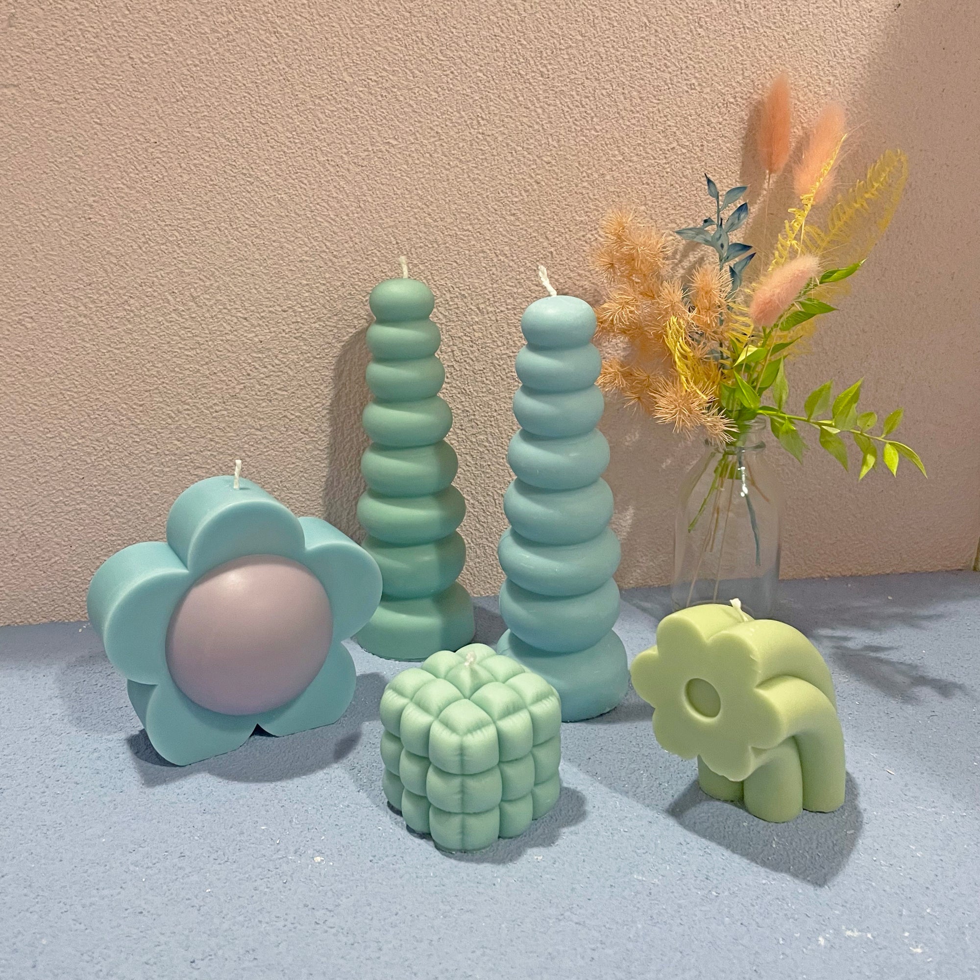 【Ready to ship】Big Flower Shaped Soy & BeesWax Candle