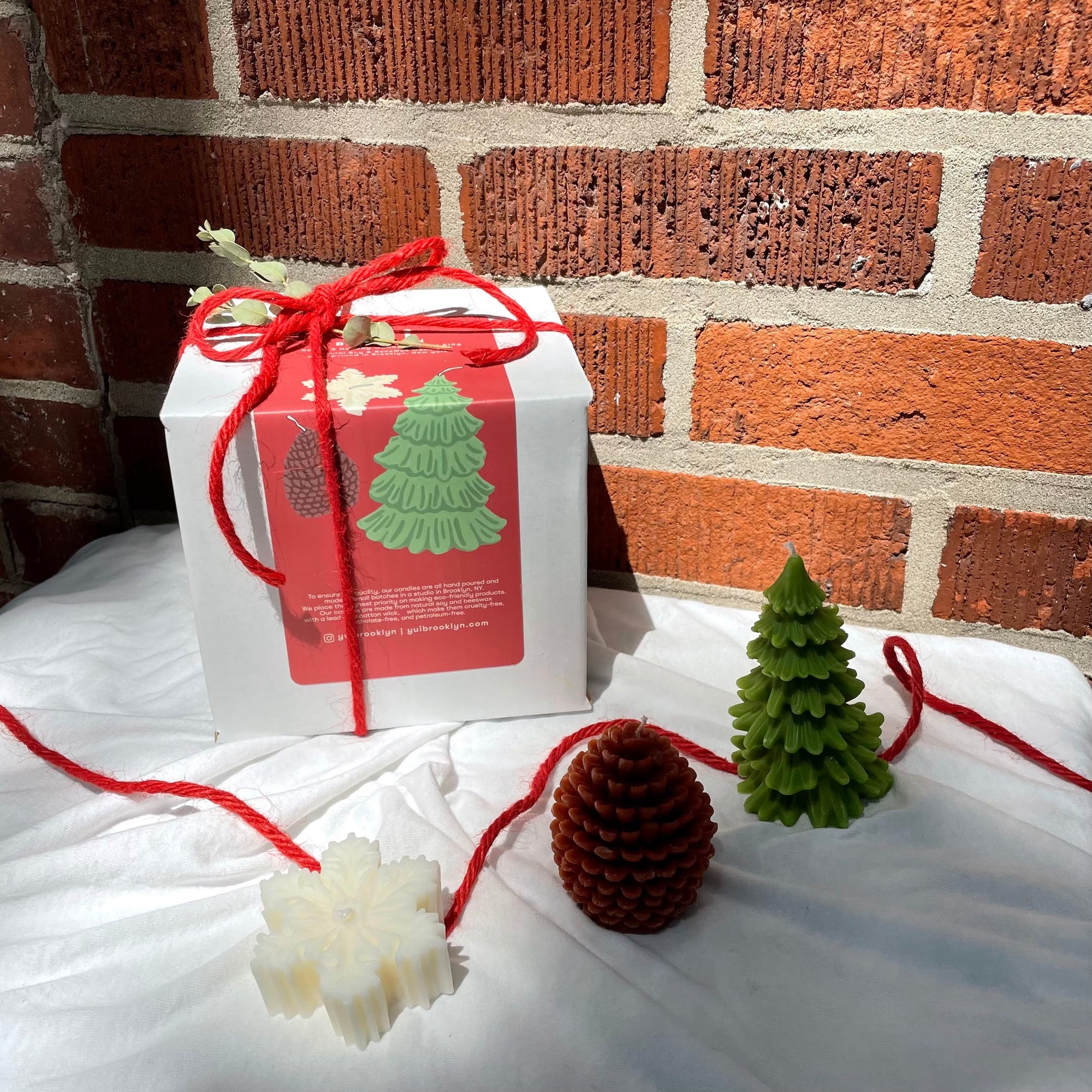 【Ready to ship】Set of 3 Holiday Shaped Soy & BeesWax Candle