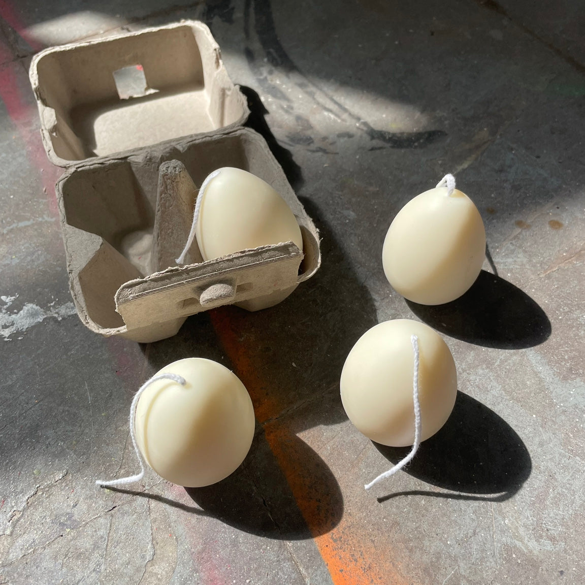 Vegan Egg Candles