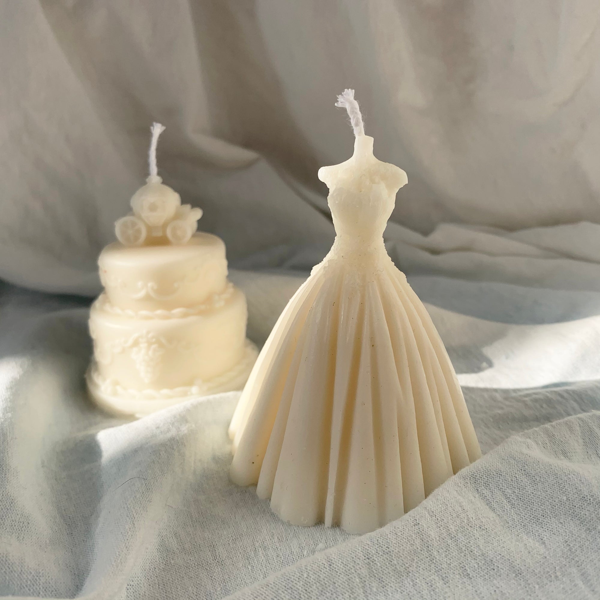 Bride & Wedding Shaped Soy Wax Candle │ Kawaii Candle │ Yui Brooklyn