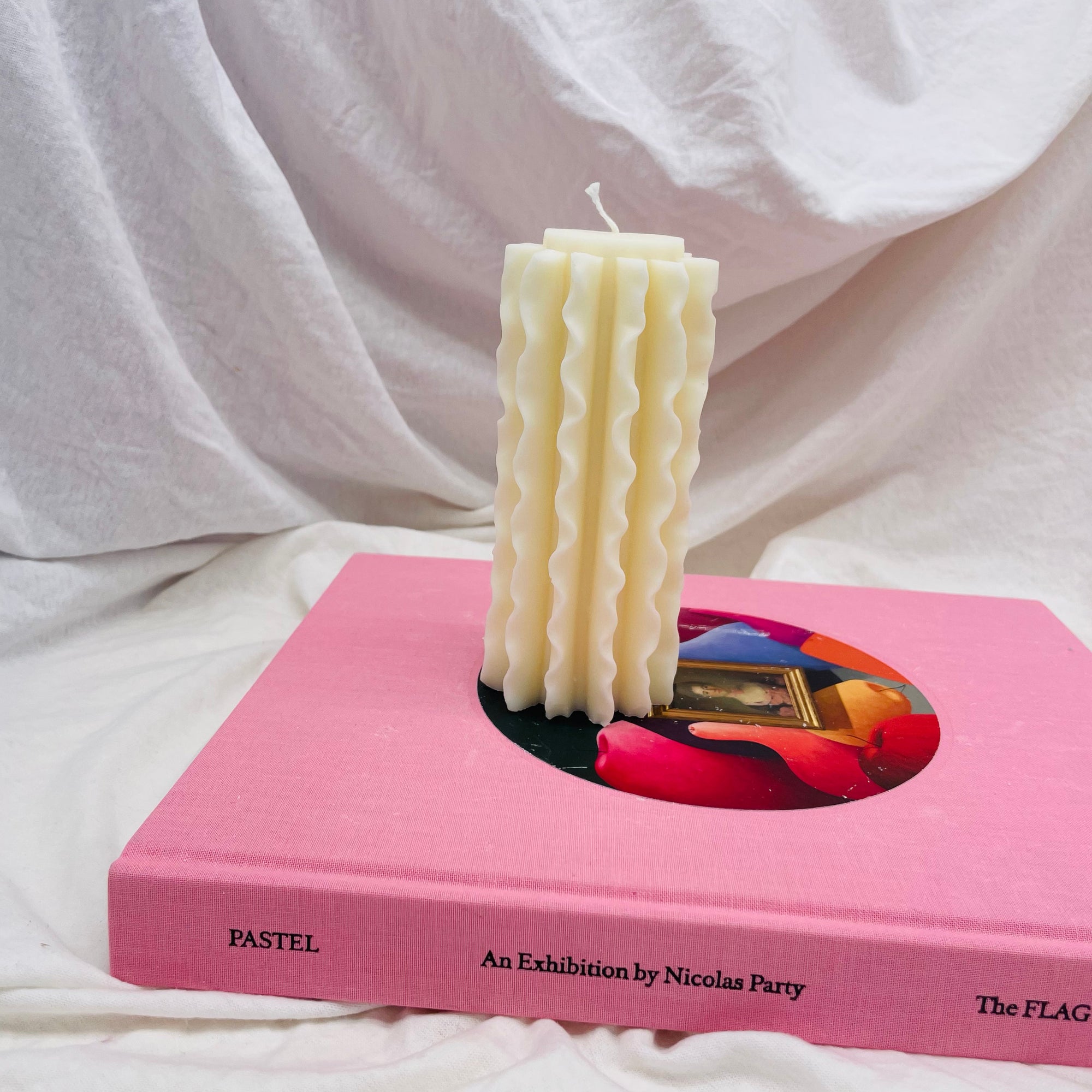 Flutter pillar Shaped Soy wax Candle │ Kawaii Candle │ Yui Brooklyn