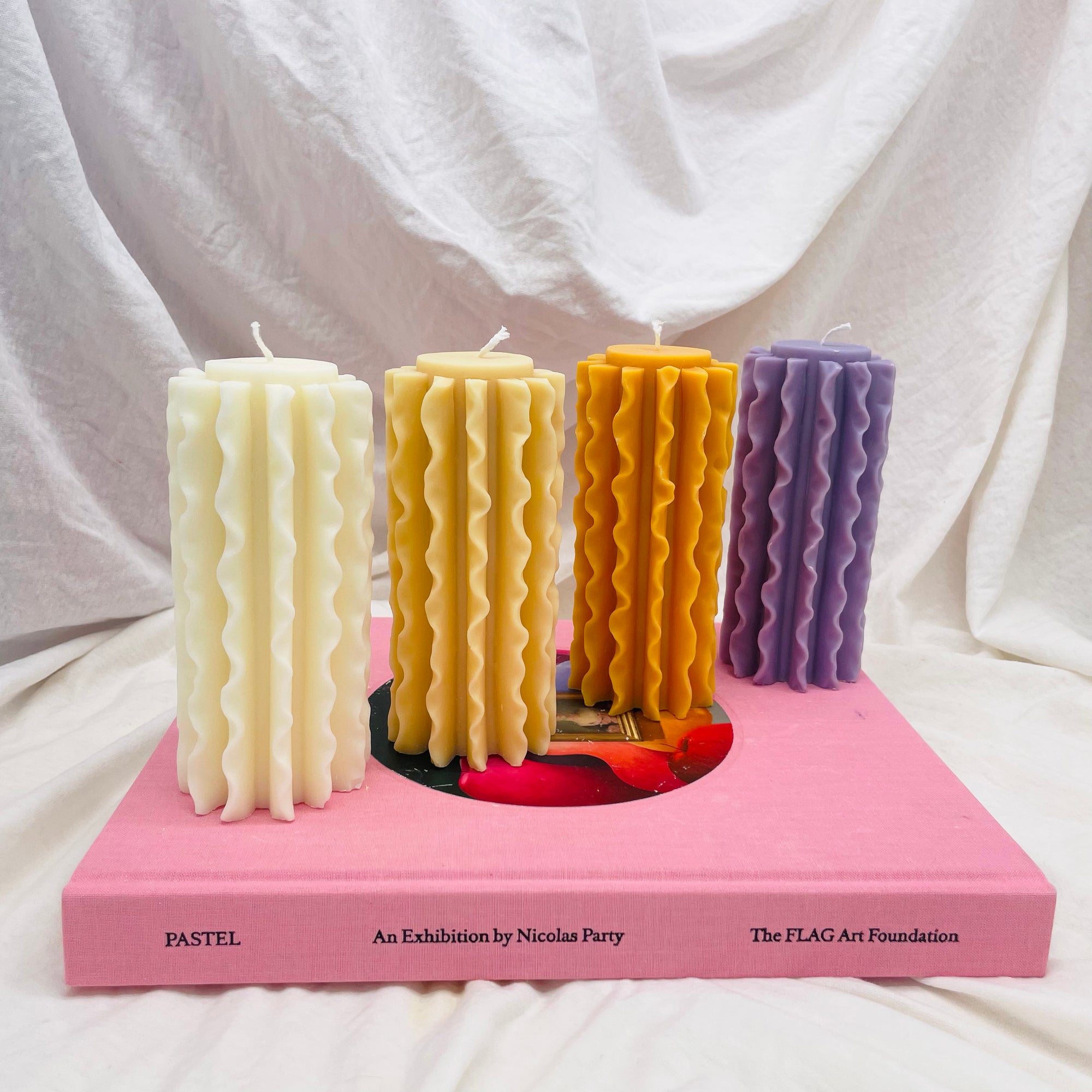 Flutter pillar Shaped Soy wax Candle │ Kawaii Candle │ Yui Brooklyn