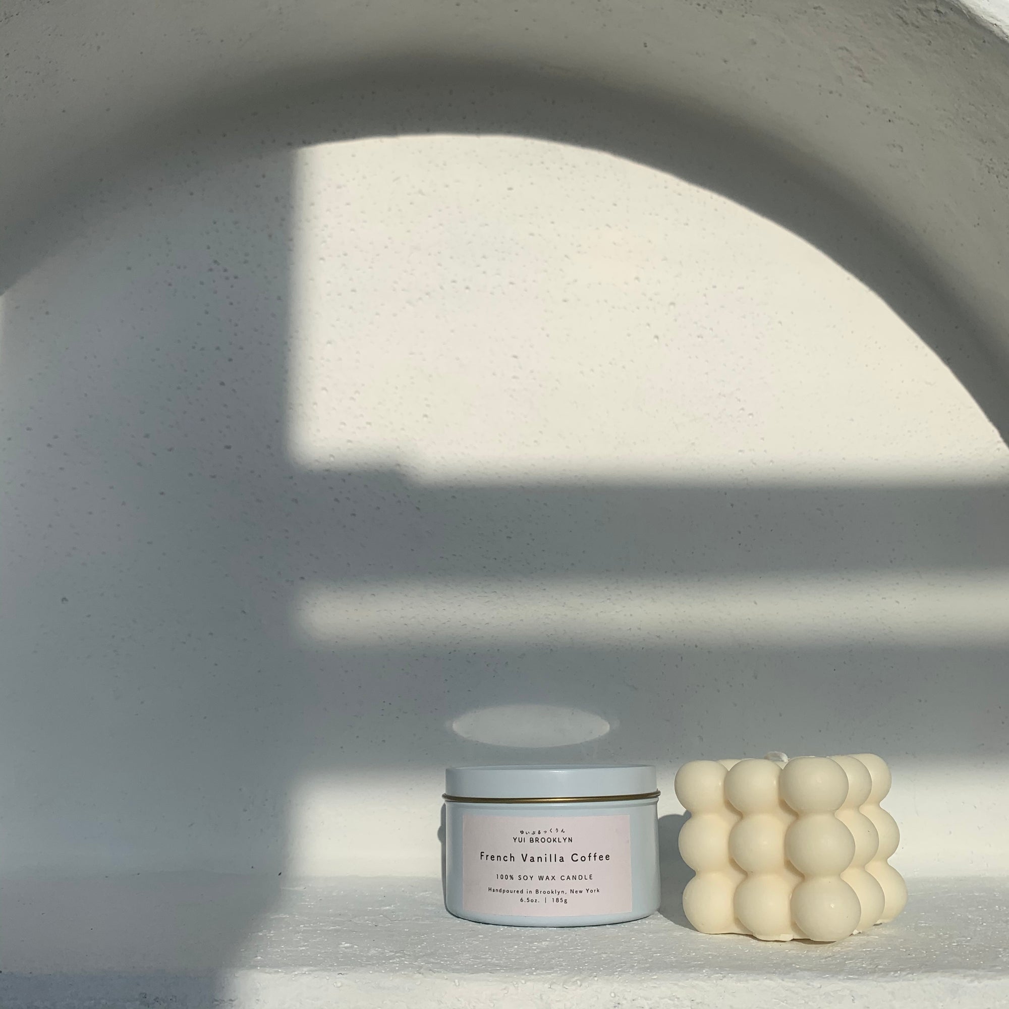 Geometric Cube Shape Candle & 8oz Candle Pack  │ Kawaii Candle