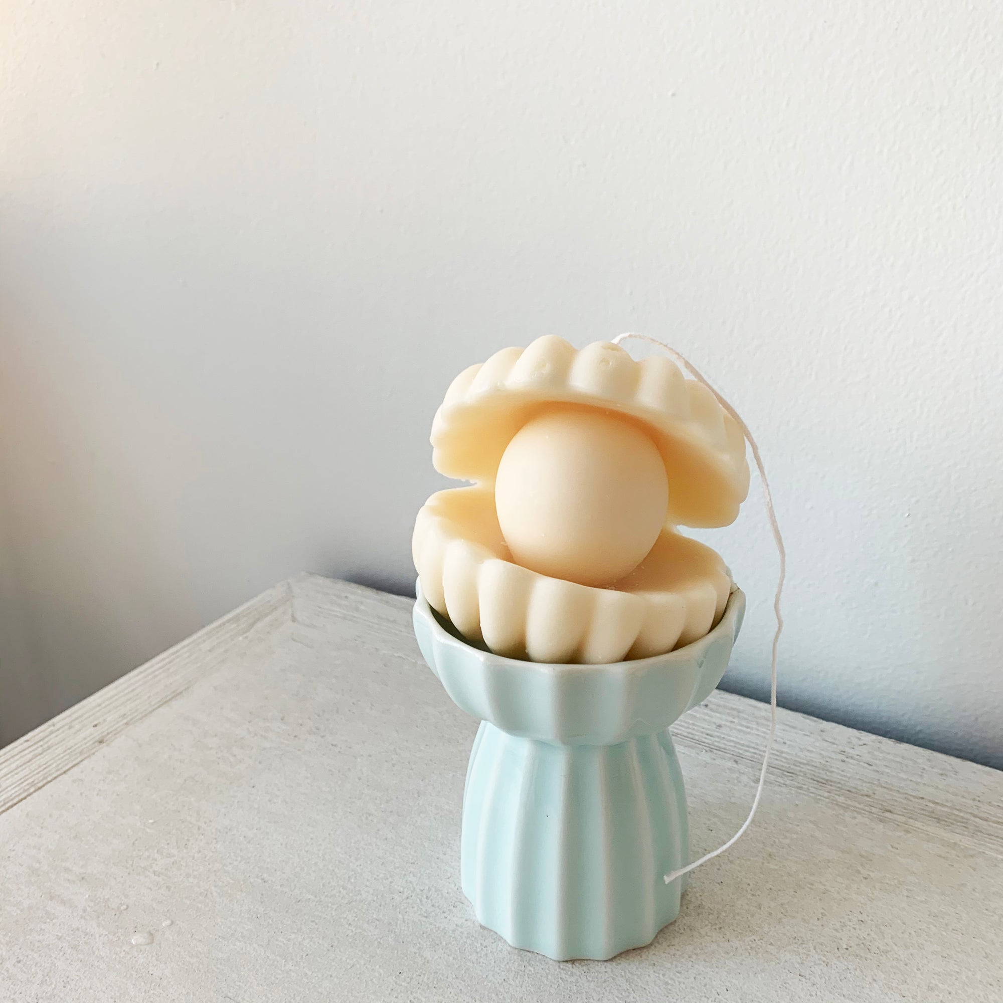 Big Pearl shell Soy Wax Candle  │ Kawaii Candle