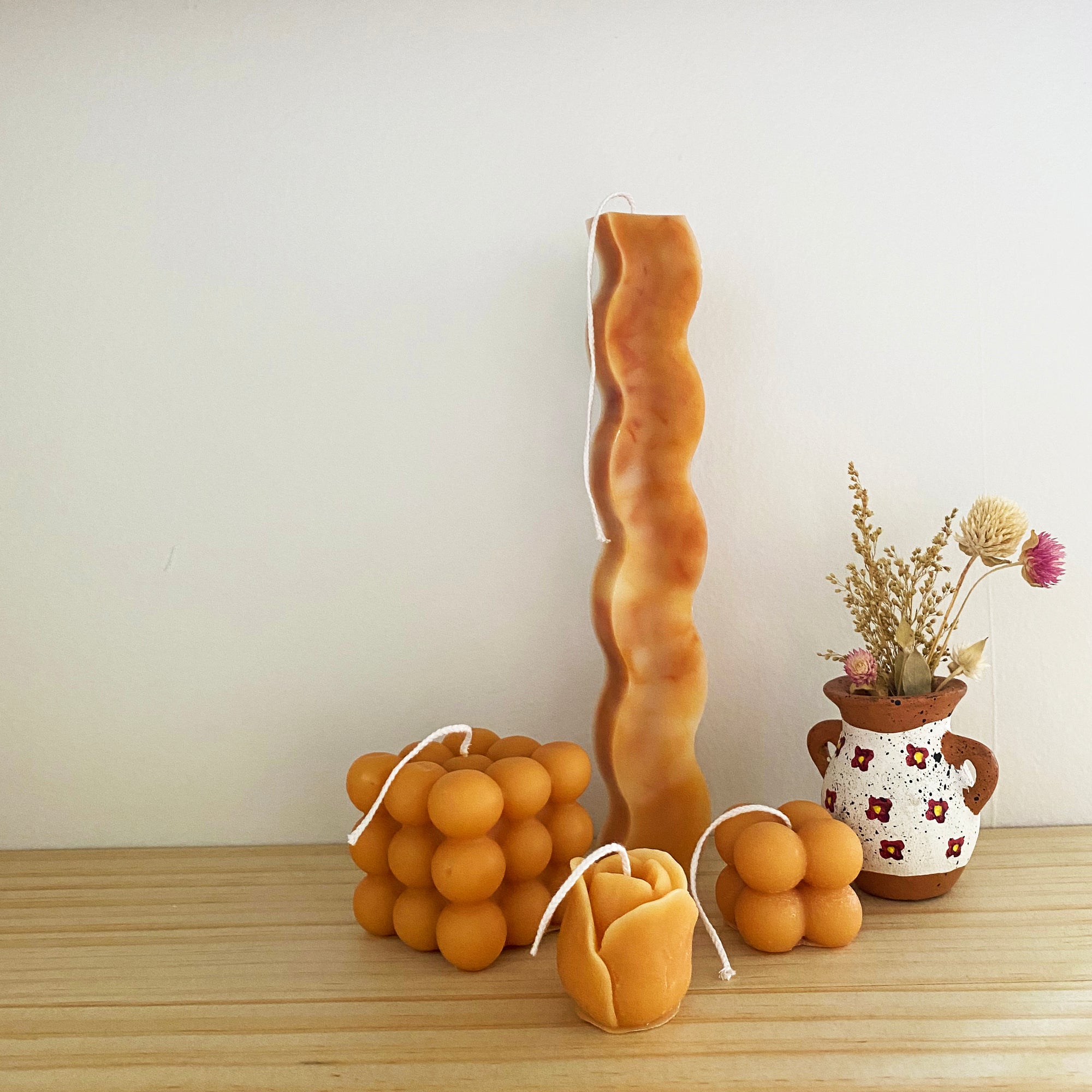 Squiggle Marble Candles  │ Kawaii Candle
