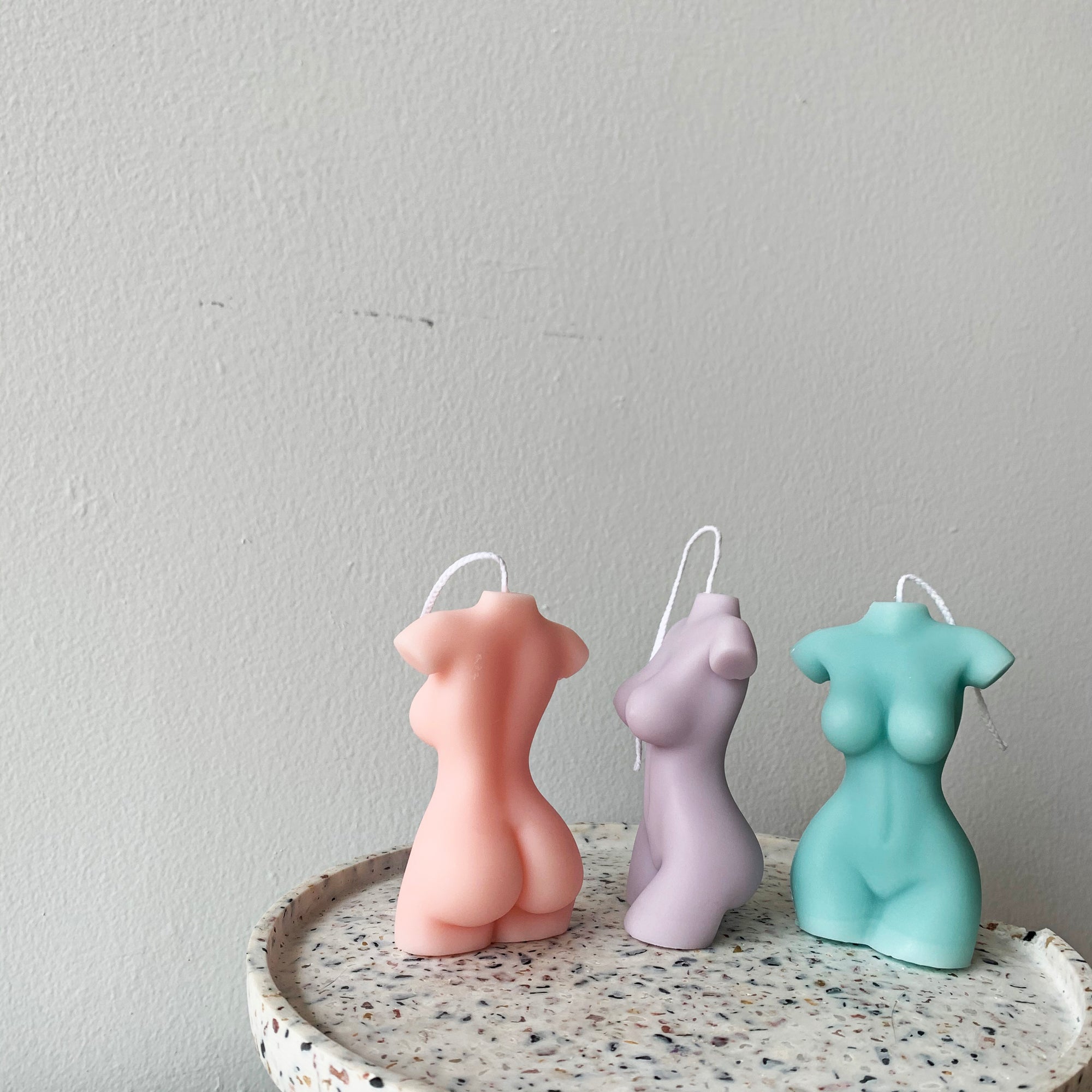 【Ready to ship】Pastel Female Shaped Soy & BeesWax Candle