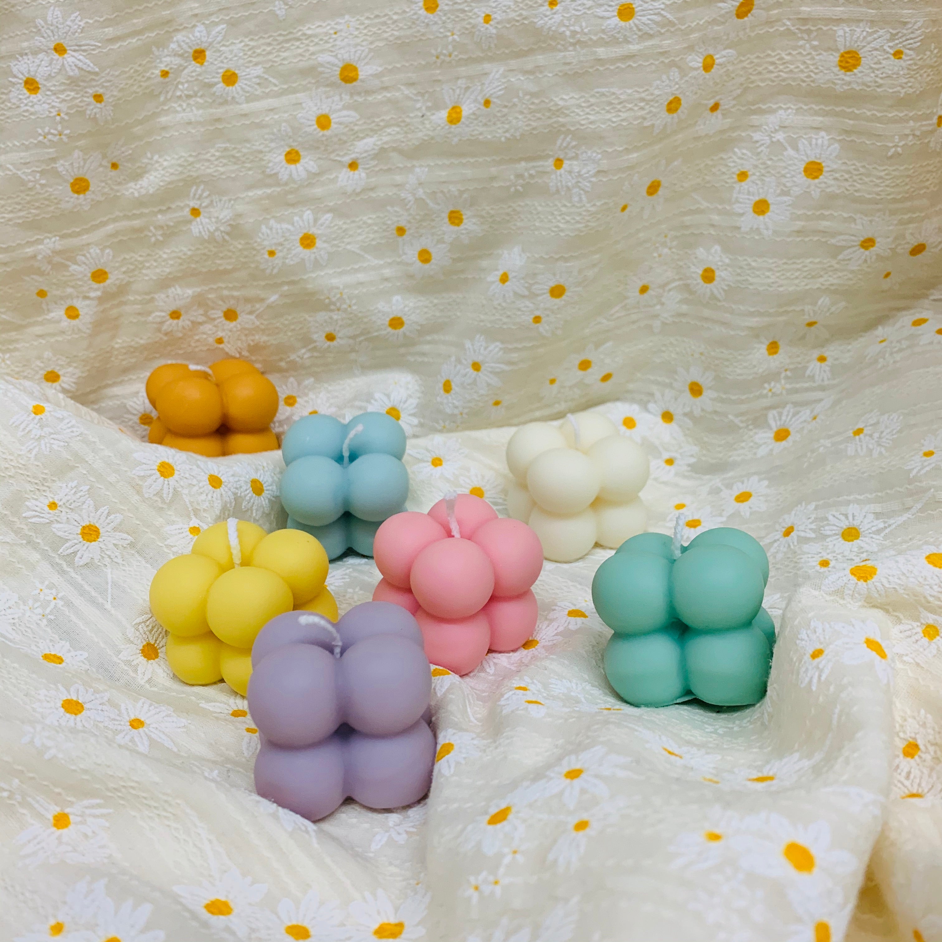 3 set of Colorful Small Bubble Candles │ Kawaii Candle – Yui Brooklyn