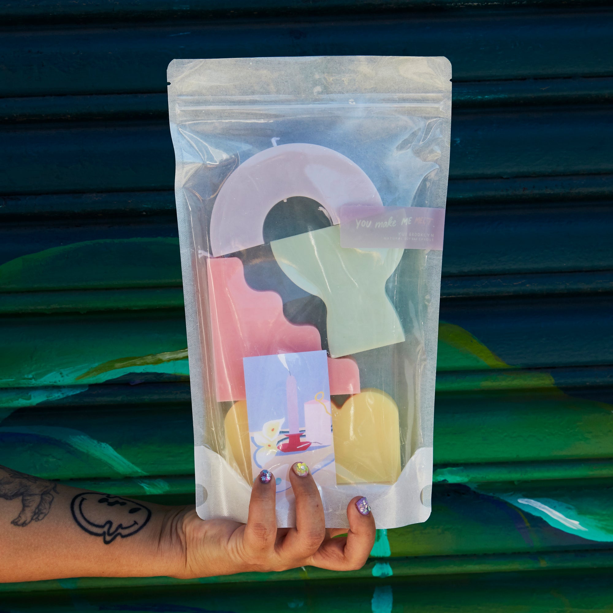 Set of 4 Abstract Candle Gift Pack │ Kawaii Candle │ Yui Brooklyn