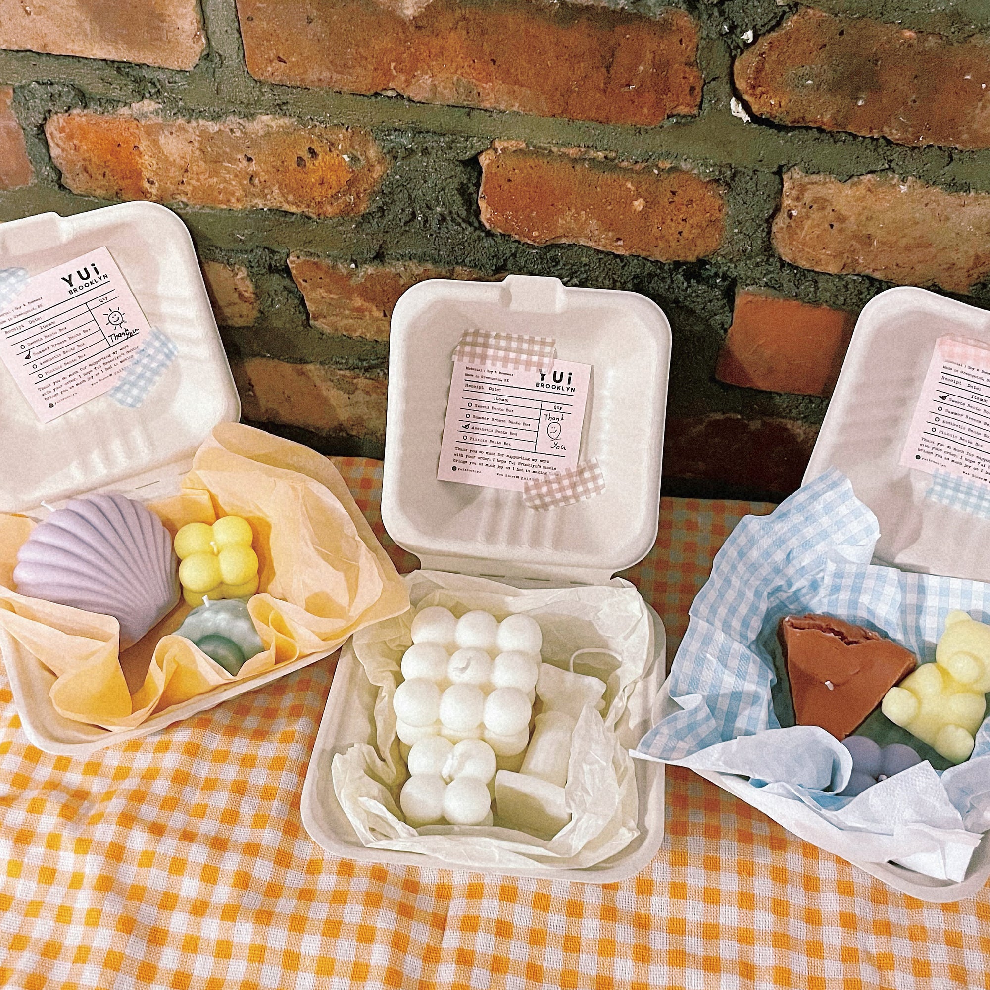 Candle Bento box │ 3 Candle Packs