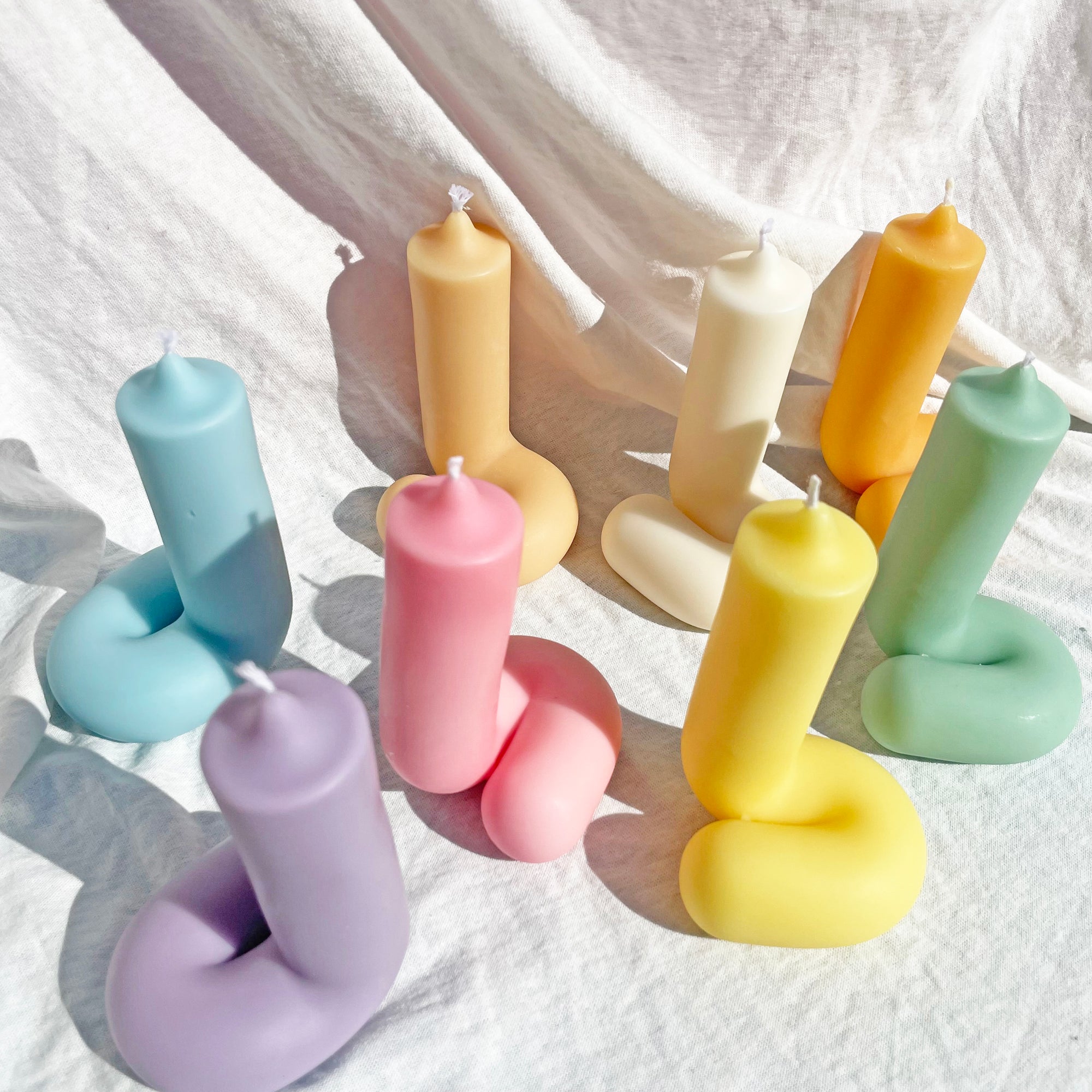 【Ready to ship】Twist Shaped Soy & BeesWax Candle │ Twist Candle