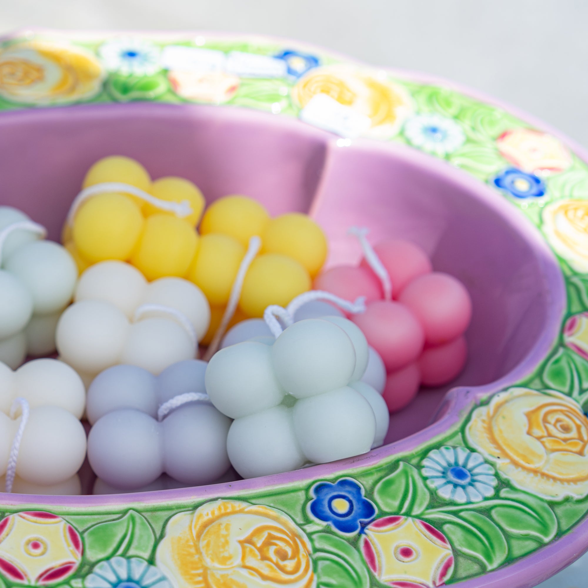 3 set of Colorful Small Bubble Candles  │ Kawaii Candle