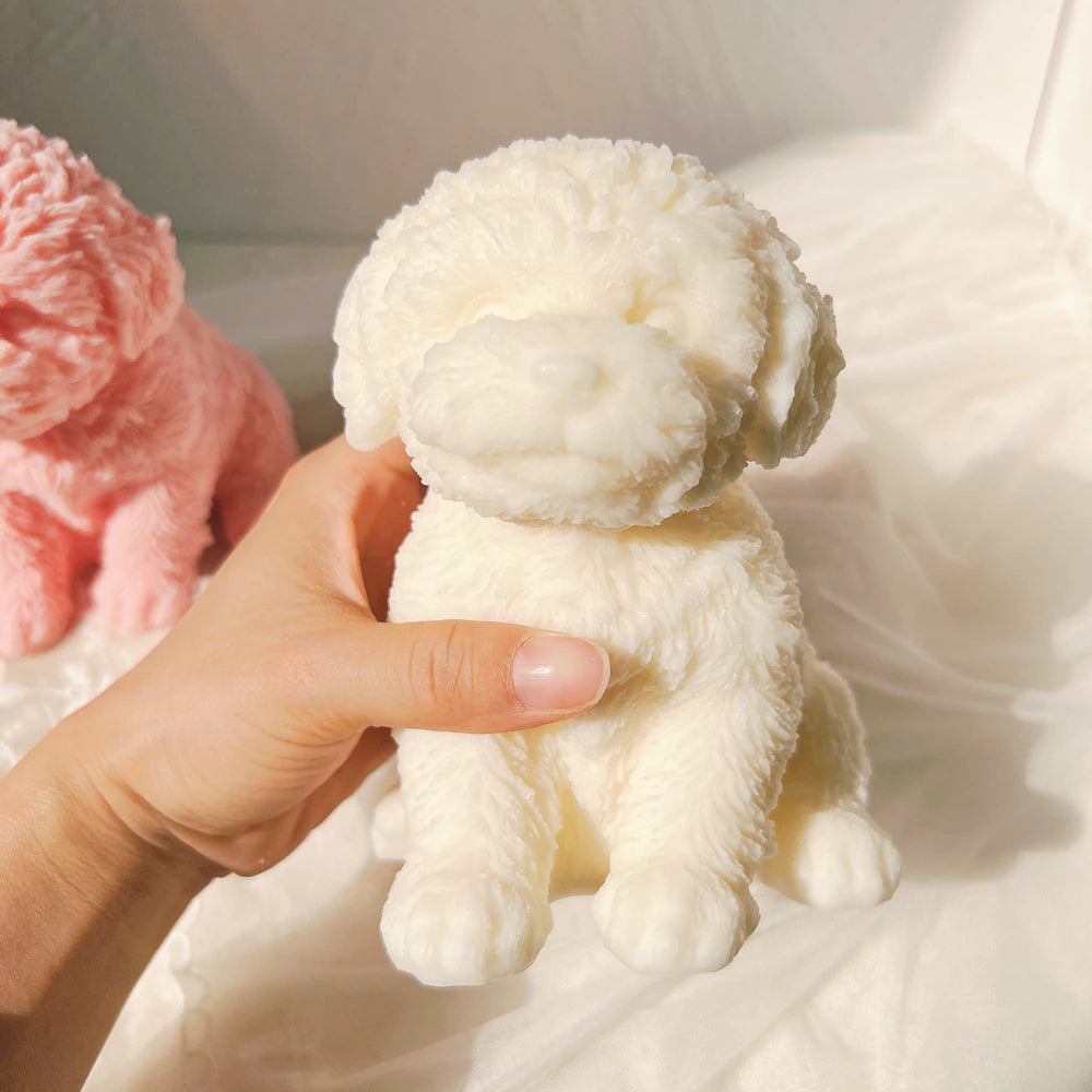 【Candle silicon mold】Toy Poodle Shaped
