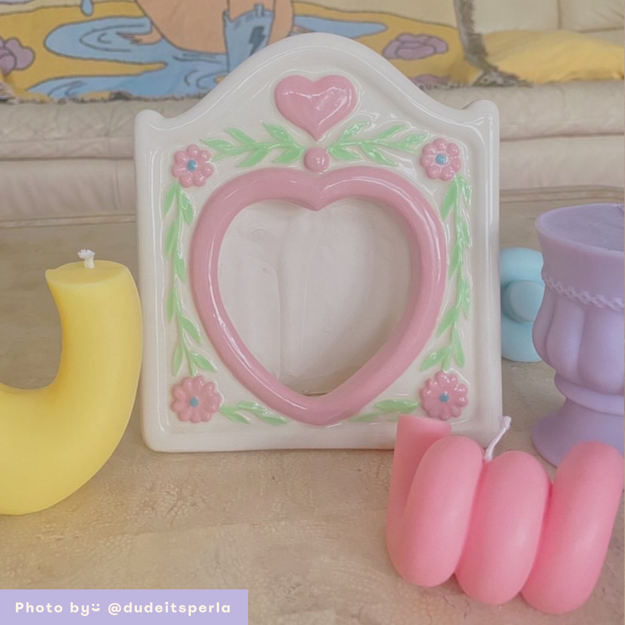 Coil Shaped Soy Wax Candle │ Kawaii Candle