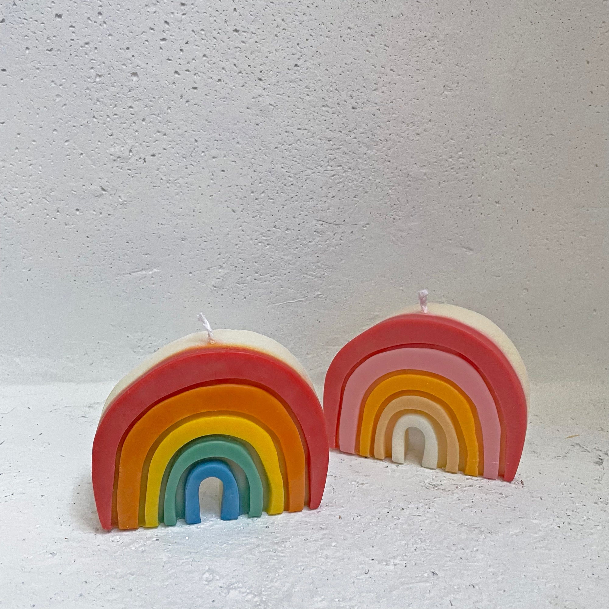 【Ready to ship!】Rainbow Shaped Soy & Bees Wax Candle │ Kawaii Candle
