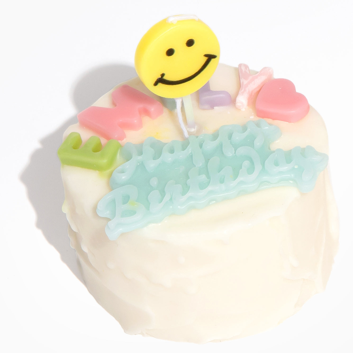Personalized Birthday Cake Shaped Soy & BeesWax Candle